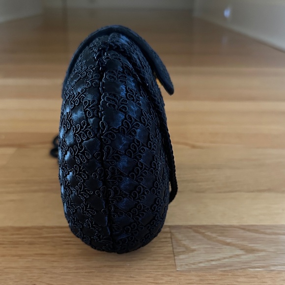 Carla Marchi Black Evening Bag Shoulder Bag - Picture 9 of 11